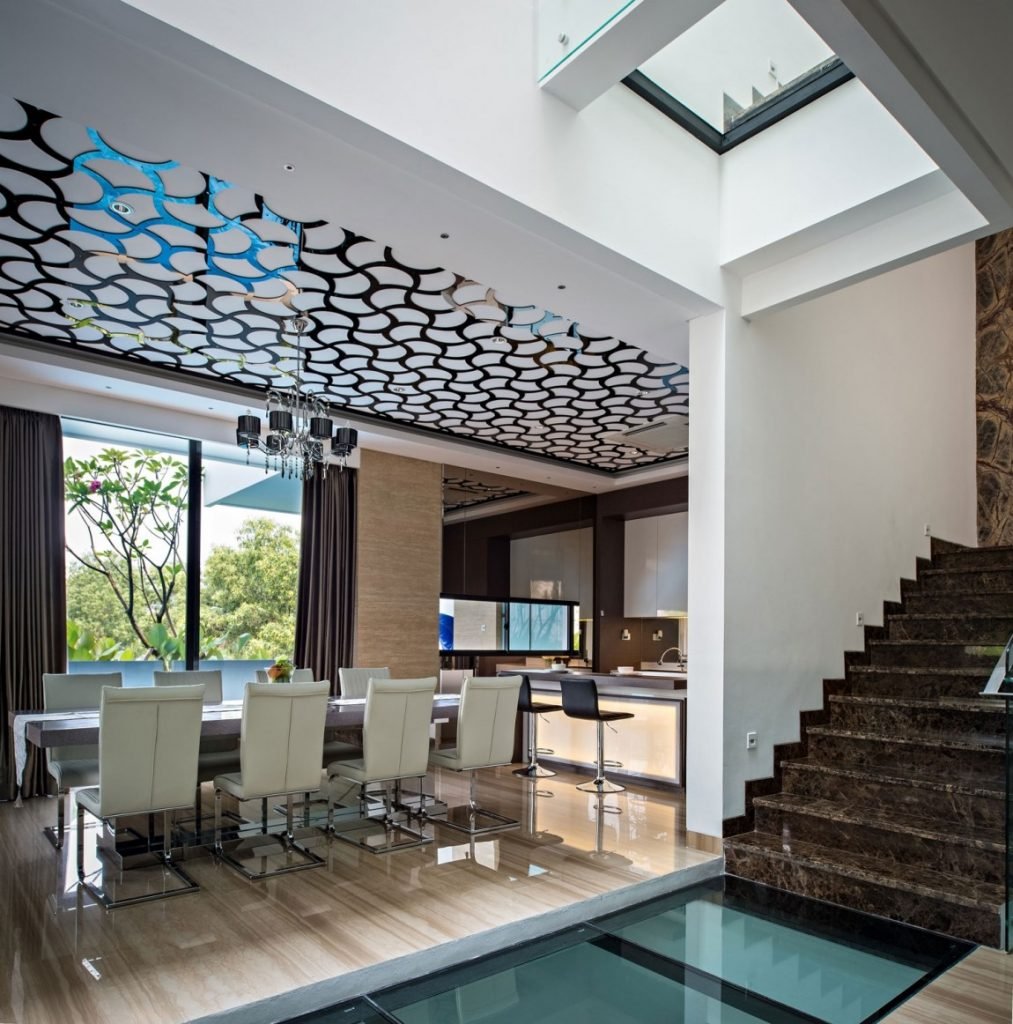 glass-floors-ceilings-house interiors designing